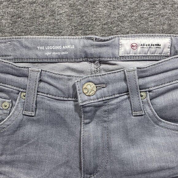 AG Adriano Goldschmied Jeans Womens 26 Gray The Legging Ankle Super Skinny NWT - Picture 3 of 9